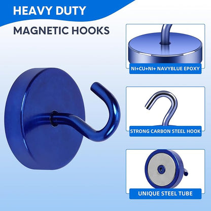 Neosmuk Magnetic Hooks, Cruise Ship Essentials, 100lb+ Heavy Duty Magnetic Hooks - Image 4
