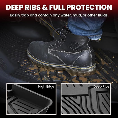 LASFIT Floor Mats & Trunk Mat for Honda CR-V 2017-2022, All Weather Protection - Image 3