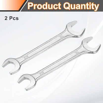 HARFINGTON 2pcs Double Open End Wrench 12mm x 14mm Metric 15 Degree Offset - Image 3