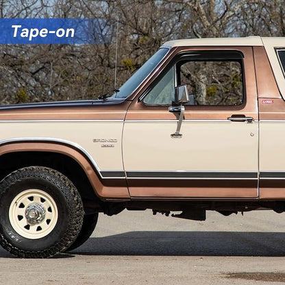 Window Visors Rain Guards for 1980-1996 Ford Bronco, Out-Channel Window Vent - Image 4