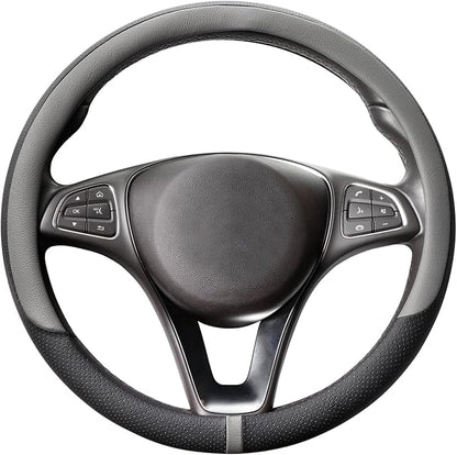 COFIT Breathable Car Steering Wheel Cover 15 inch Auto Universal Leather Wrap by COFIT