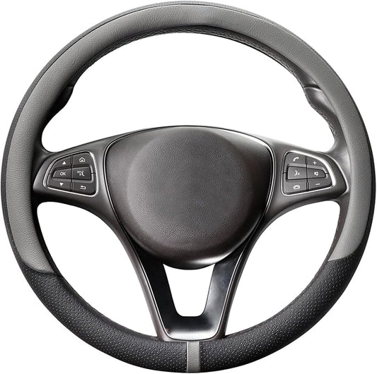 COFIT Breathable Car Steering Wheel Cover 15 inch Auto Universal Leather Wrap by COFIT