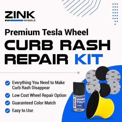 Premium Tesla Wheel Curb Rash Repair Kit - Image 3