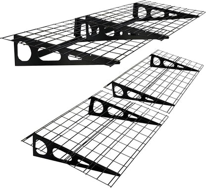 2 Pack 2x6 FT Garage Shelving Wall Mounted, 24x70 inch Floating Shelves by Erweater