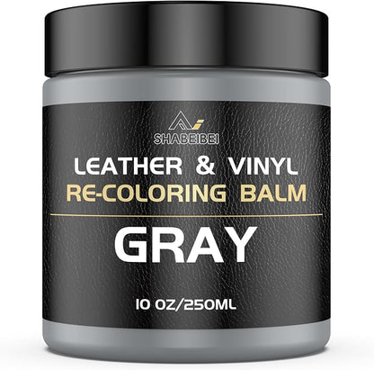 Leather Recoloring Balm, 10oz Leather Color Restorer Leather Repair Kit by SHABEIBEI