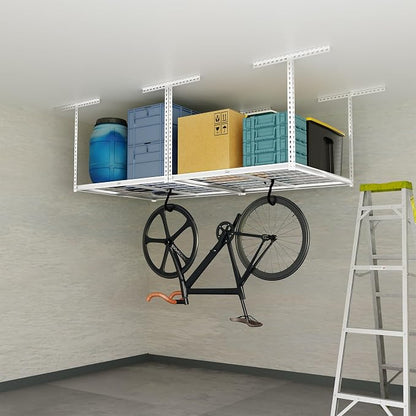 The Atlas 4 x 8 ft Adjustable Height Overhead Garage Storage Rack 900 lbs Heavy - Image 3