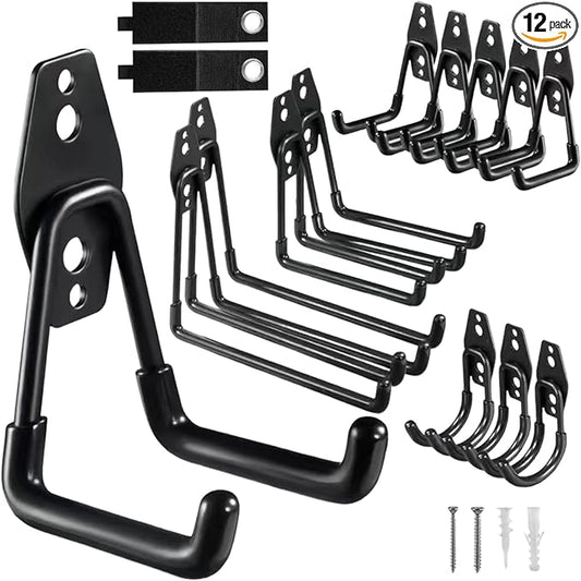 Garage Hooks, 12 Pack Wall Hooks by CRXCRC