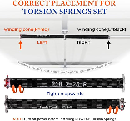 Pair of 2" Garage Door Torsion Springs - Image 3