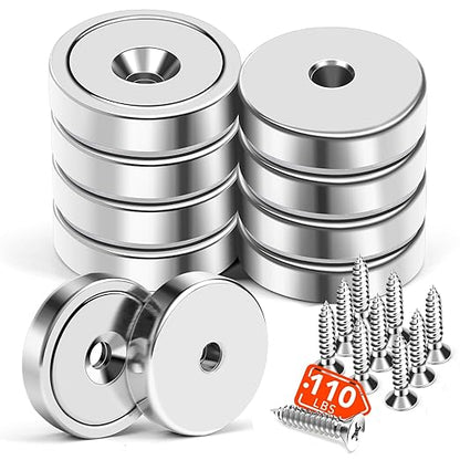 MIKEDE Strong Magnets Heavy Duty, 110LB Neodymium Cup Magnets by MIKEDE