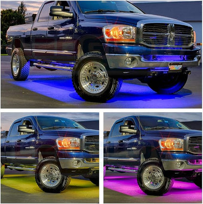 LEDGlow 6pc Million Color Multi-Color Truck LED Neon Underglow Accent Lighting - Image 4