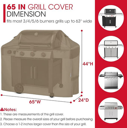 Unicook 65 Inch Grill Cover, Heavy Duty Waterproof Gas Grill Cover - Image 2