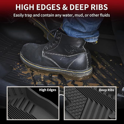 LASFIT Floor Mats for Acura RDX All Weather Floor Liner TPE Custom Fit 1st & - Image 3