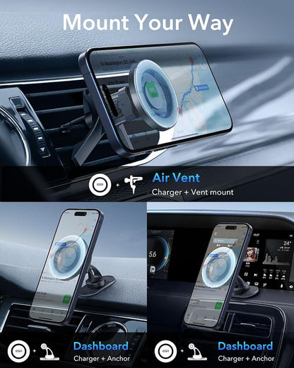 ESR for MagSafe Car Mount, Air Vent/Dashboard Magnetic Phone Holder for Car - Image 6