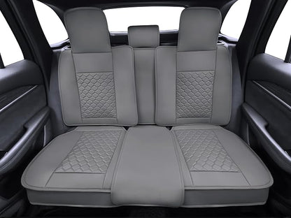Elantrip Car Seat Cover Full Set Leather Car Seat Protector Universal fit - Image 4