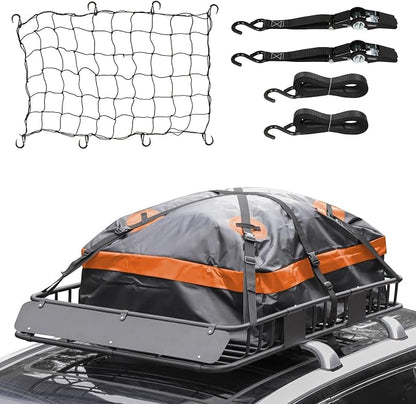WEIZE 54" x 34" x 6" 200lb Heavy Duty Roof Rack Carrier Basket by WEIZE