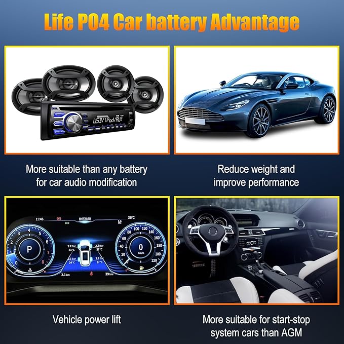 TPE Car Start-Stop Lithium Battery BCI Group47 LiFePO4 Lithium-ion Car Battery - Image 6
