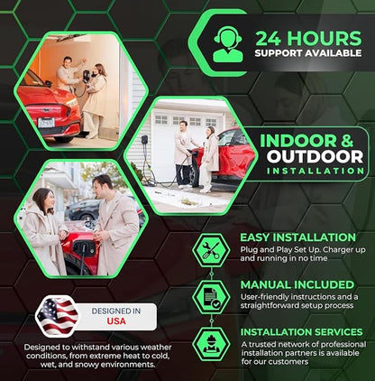 MACH 1: Fast 48 Amp Level 2 EV Charger, Wall-Mount Electric Vehicle Charging - Image 4