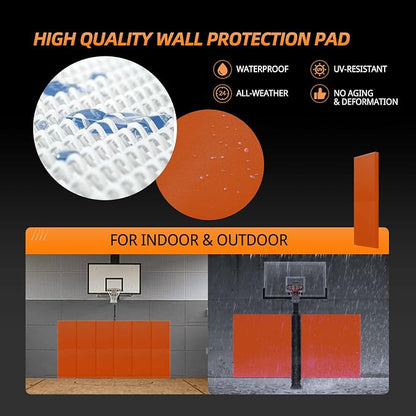 PROGOAL 2"/4" Thick Foam Protection Wall Pad，Gym Basketball-Court - Image 5