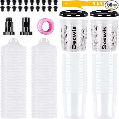 Disposable Paint Cup System 20 Ounce Kit by Decwls