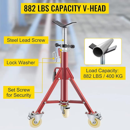 VEVOR Pipe Stand, Pipe Jack Stands - Image 3