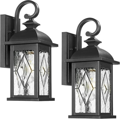 FEMILA 15" Exterior Wall Sconce, Anti-Rust Matte Black Finish by FEMILA