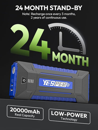 YESPER 2160A Car Jump Starter Portable，Battery Jumper Booster Pack, Boost Jump - Image 7
