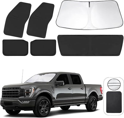 TINGLU Window Shades for Ford F150 4Door 2021-2024 2025 Accessories Car Side by TINGLU