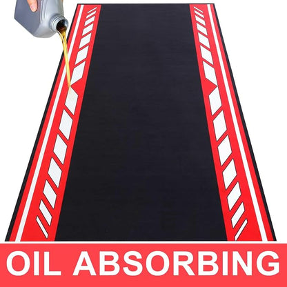 Motorcycle Mat 78 x 31 Inch Garage Floor Rug Washable Parking Mats - Image 3