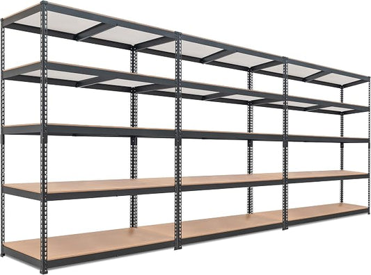 HOMEDANT 5 Tier Laminated Boltless Heavy Duty Garage Storage Adjustable Wide by TheBestOrganizingSolution