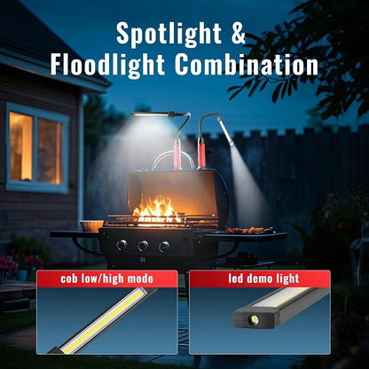 Rechargeable Work Light Magnetic, 800LM LED Work Light - Image 4