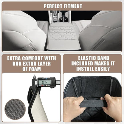 Muslogy for Accord 2025 2024 2023 Center Console Cover Armrest Pad Vegan - Image 3