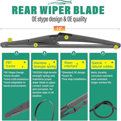 28" 21" 12" Windshield Wiper Blades Replacement - Image 4