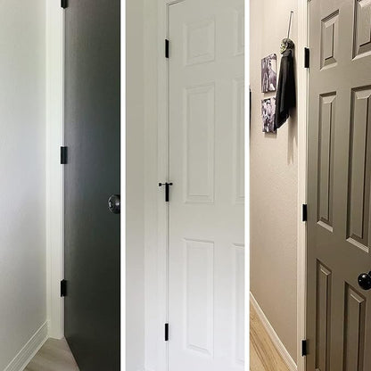 48 Pack Rounded Matte Black Door Hinges 3.5 Inch 5/8" Radius - Image 7