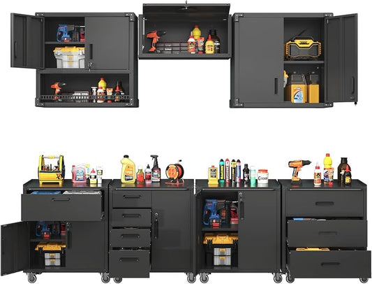Metal Tool Cabinet, Garage Storage Cabinet System, Wall Cabinet & Locking by VIYET
