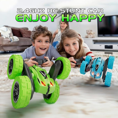 Remote Control Car for 6-12 Year Old Double Sided 360°Rotating 4WD RC Cars - Image 4