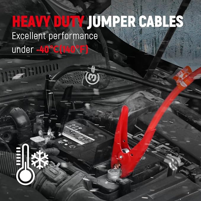 TOPDC 2 Gauge 20 Feet Jumper Cables - Image 4