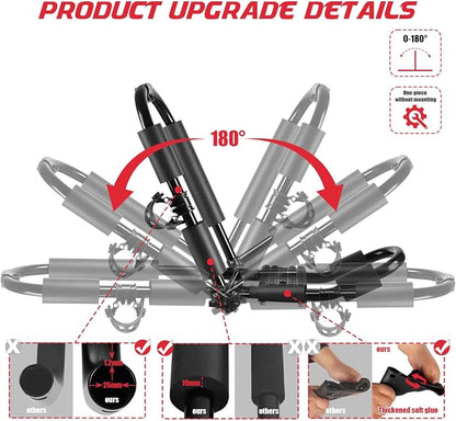FORWODE Premium Kayak Roof Rack, 1 Pair J-Bar Roof Rack, Folding Adjustable Rack - Image 2