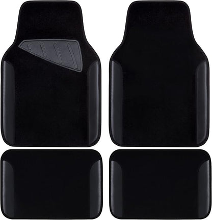 CAR PASS Waterproof Universal Fit Car Floor Mats, Faux Leather Car Carpet Mats by CARPASS
