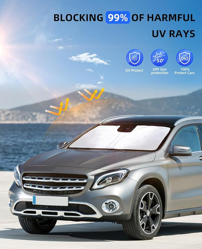 for Mercedes Benz GLA 250 2015-2020 Windshield Sun Shade, Foldable Sunshade - Image 2