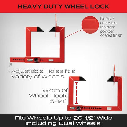Equipment Lock Heavy Duty Wheel Lock - Image 6