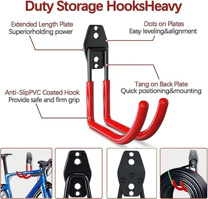 3-H Garage Wall Hooks 62 Pack, Heavy Duty Garage Hooks - Image 4