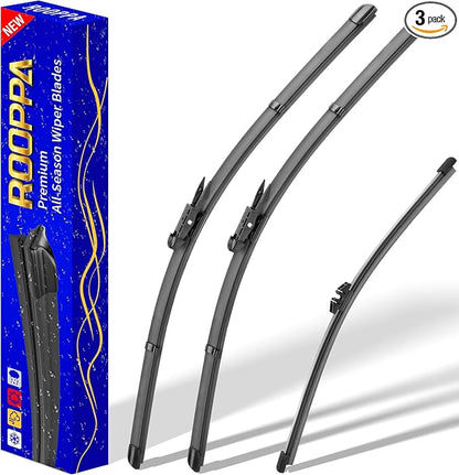 3 wipers Replacement for 2020-2023 Ford Escape, Windshield Wiper Blades by ROOPPA
