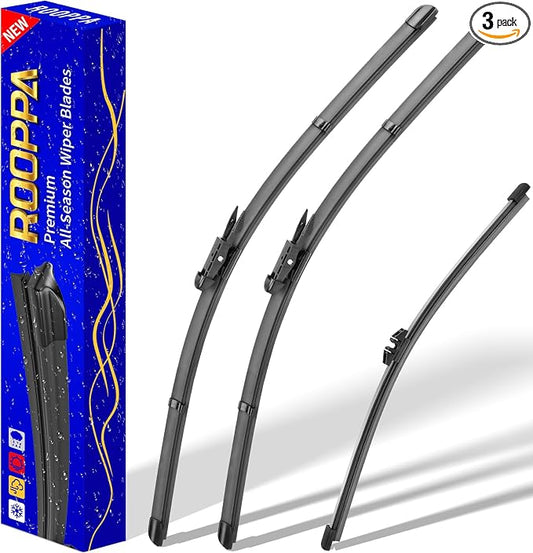 3 wipers Replacement for Ford explorer 2023-2011, Windshield Wiper Blades by ROOPPA