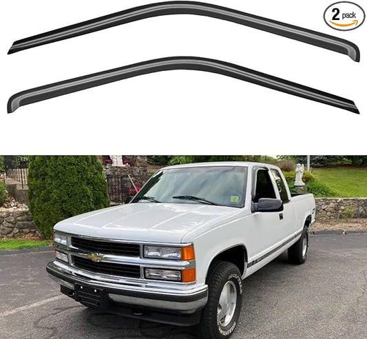 Window Visors Rain Guards for 1988-1999 Chevy/GMC C/K 1500/2500/3500 Standard by YQAUTEC