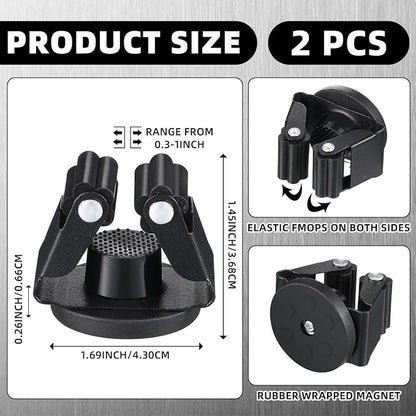 2 Pcs Magnetic Mop Broom Holder Movable Magnetic Broom Holder Rack, Anti Slip - Image 2
