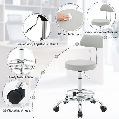 Drafting Stool Space Saving Tattoo Chair - Image 4