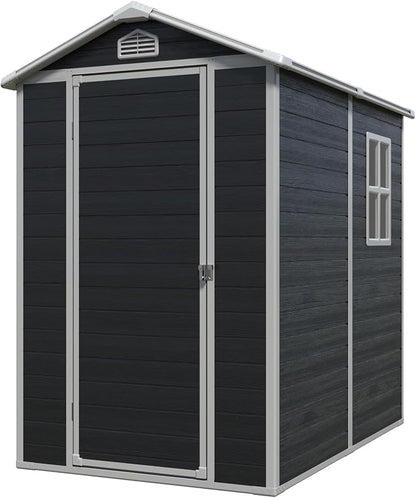 4x6 FT Outdoor Storage Resin Shed - Image 7