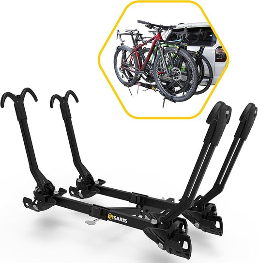 Saris SuperClamp G3 4-Bike Hitch Rack – Lightweight Platform Bike Carrier by Saris