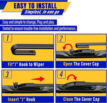 3 wipers Replacement for 2008-2012 Jeep Liberty, Windshield Wiper Blades - Image 8