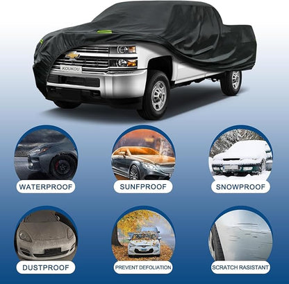 KouKou Truck Cover Waterproof All Weather, 7 Layers Heavy Duty Pickup Cover - Image 4
